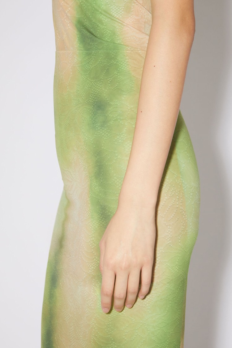 Light Green Acne Studios Printed Women's Dress | SVWU-89745