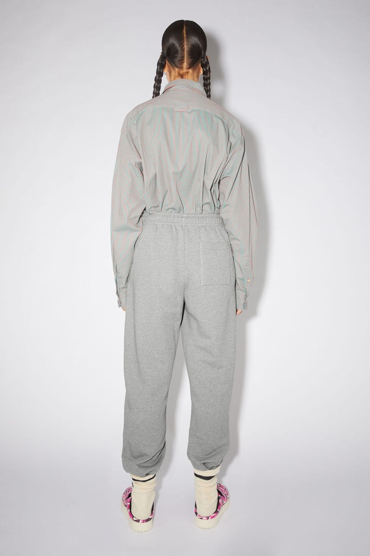 Light Grey Acne Studios Cotton Women's Trousers | CNWM-40276