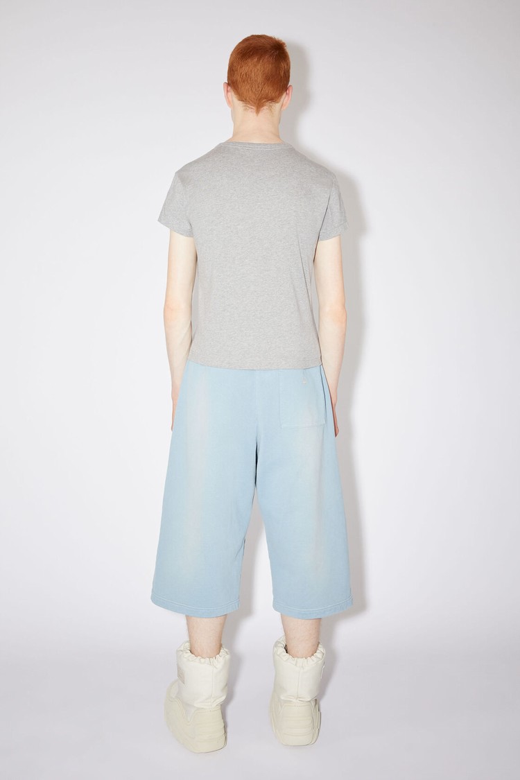 Light Grey Acne Studios Crew Neck Men's T Shirts | DKZA-32875