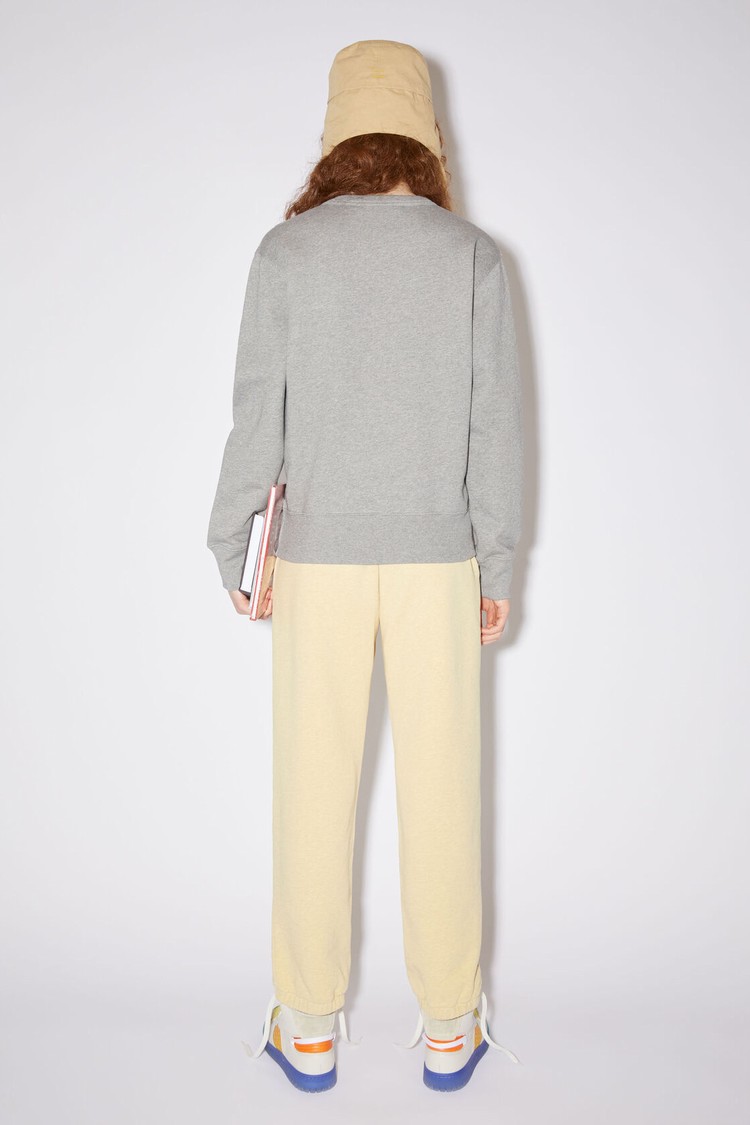 Light Grey Acne Studios Crew Neck Women's Sweatshirts | POCA-82379