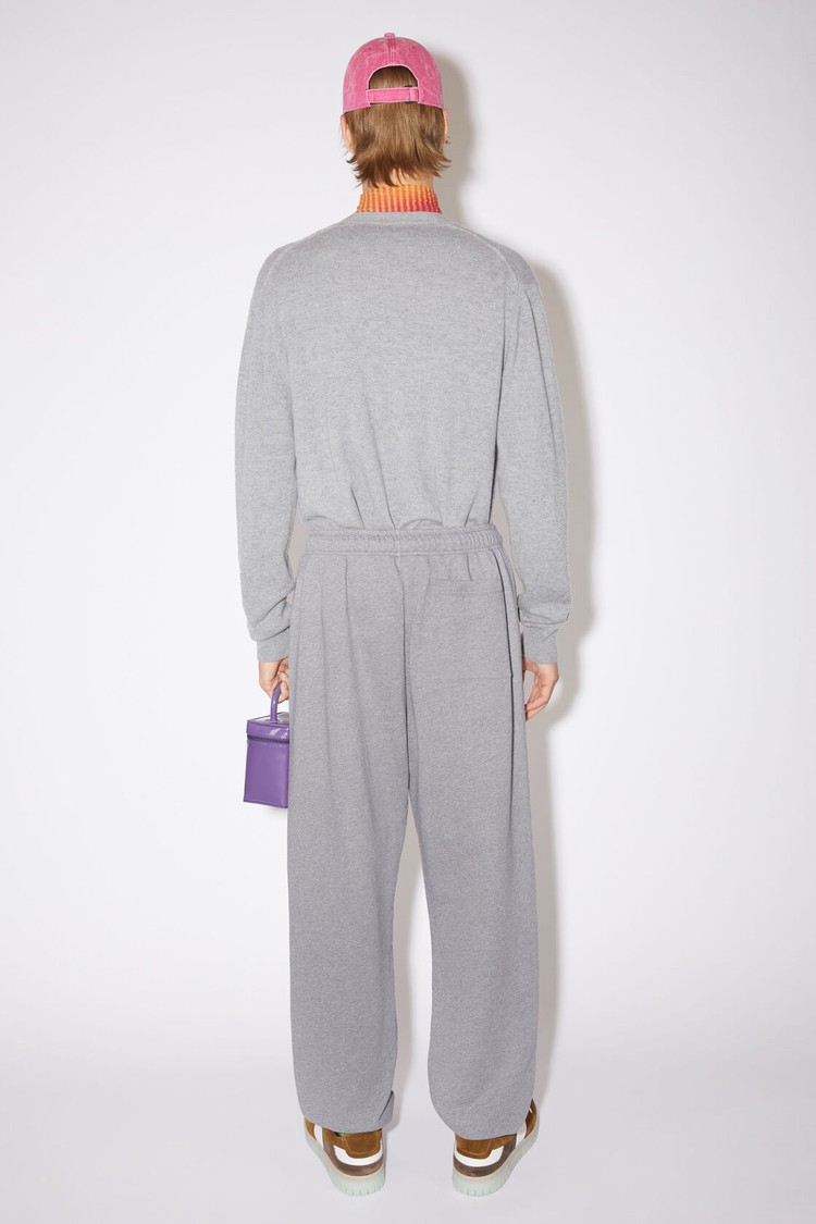 Light Grey Acne Studios Fleece Men's Sweatpants | SRGQ-69731