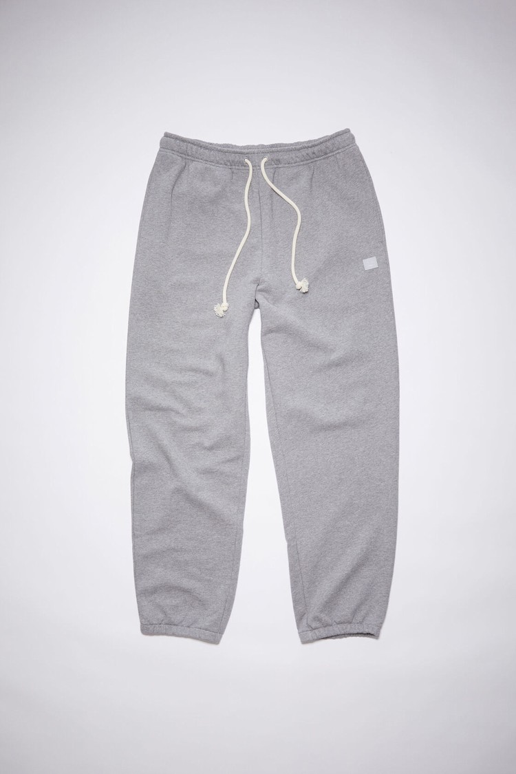 Light Grey Acne Studios Fleece Men's Sweatpants | SRGQ-69731