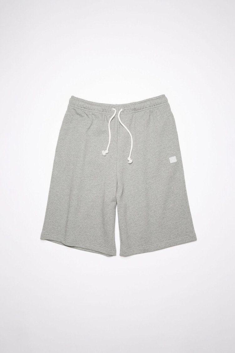 Light Grey Acne Studios Fleece Sweat Men's Shorts | DXPW-76895