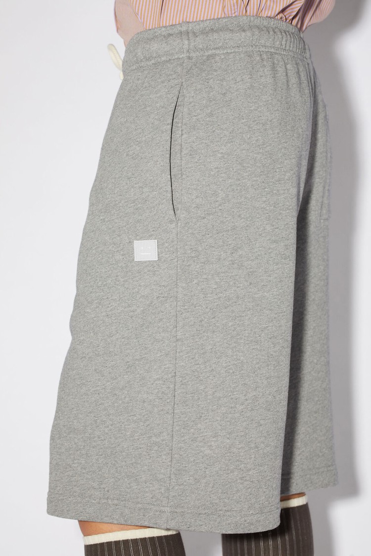 Light Grey Acne Studios Fleece Sweat Men's Shorts | DXPW-76895