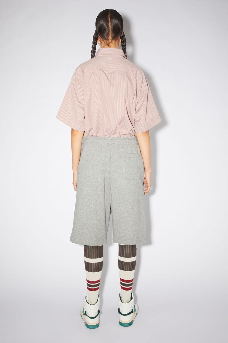 Light Grey Acne Studios Fleece Sweat Women's Shorts | DAER-87163