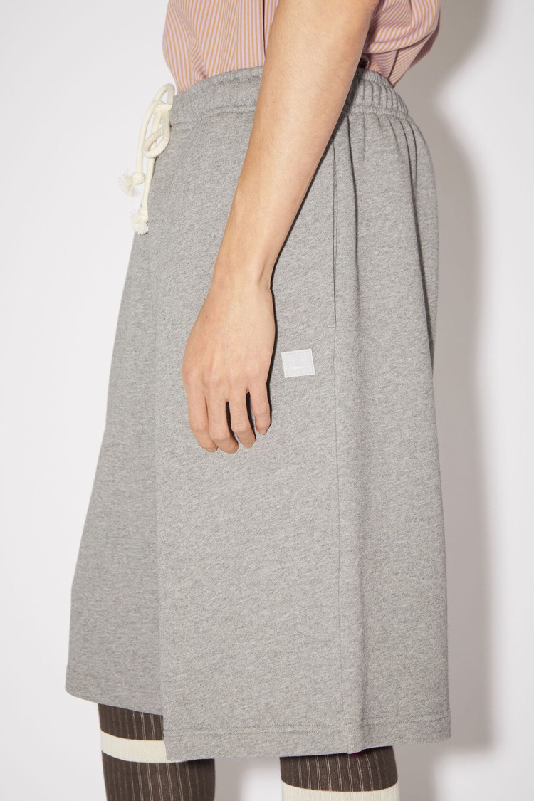 Light Grey Acne Studios Fleece Sweat Women's Shorts | DAER-87163