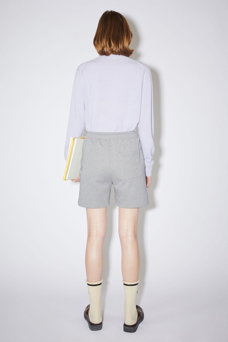 Light Grey Acne Studios Fleece Women's Shorts | PAMW-09482