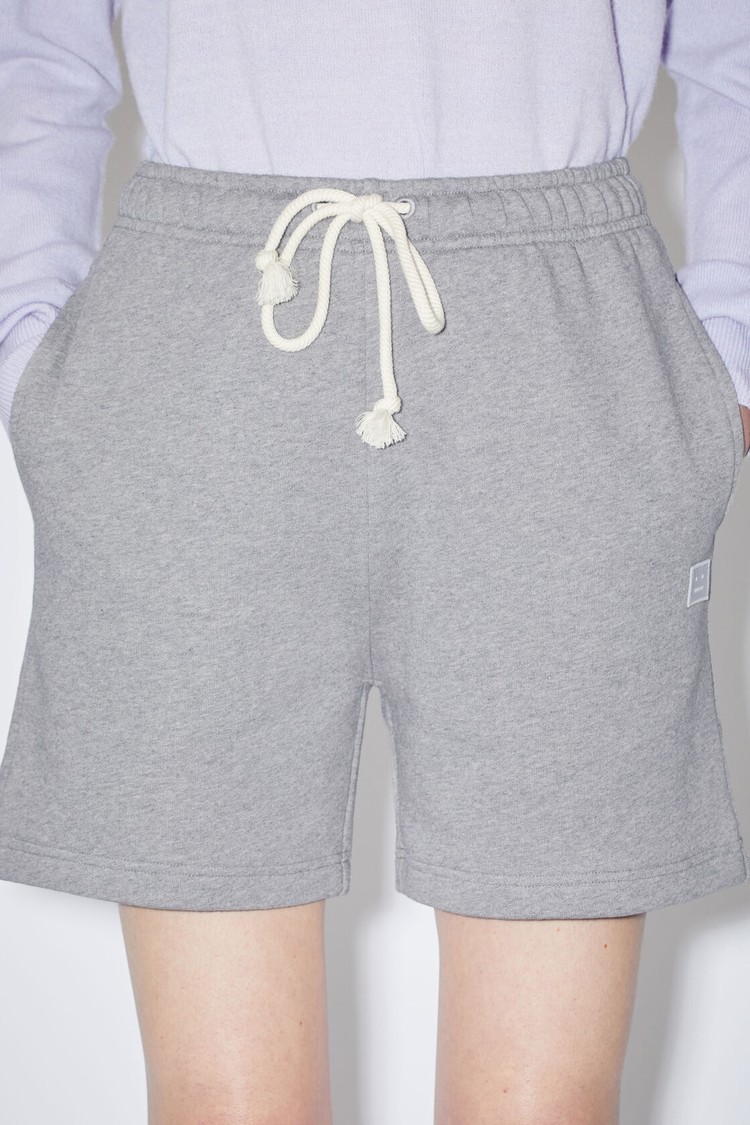 Light Grey Acne Studios Fleece Women's Shorts | PAMW-09482