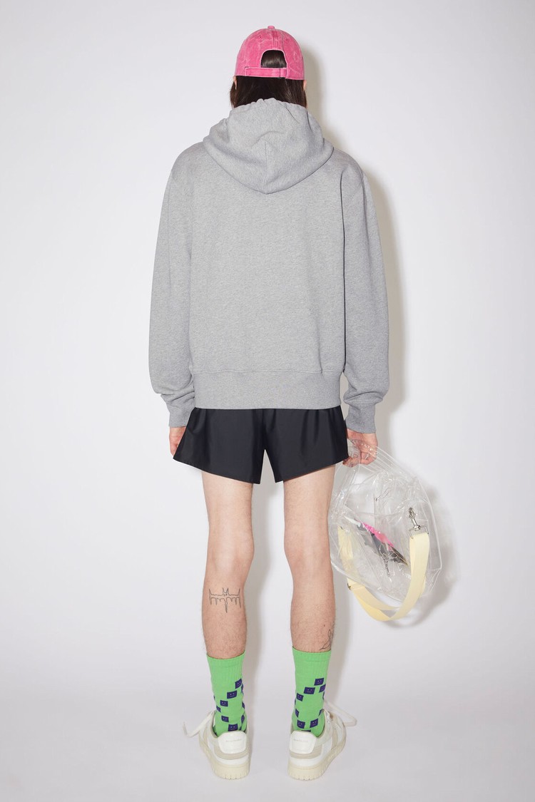 Light Grey Acne Studios Hooded Men's Hoodie | XPAN-98360