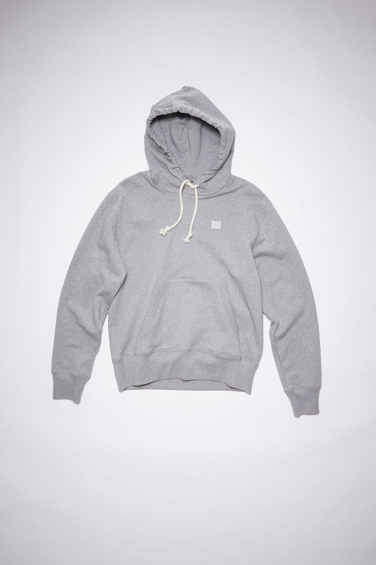 Light Grey Acne Studios Hooded Men's Hoodie | XPAN-98360