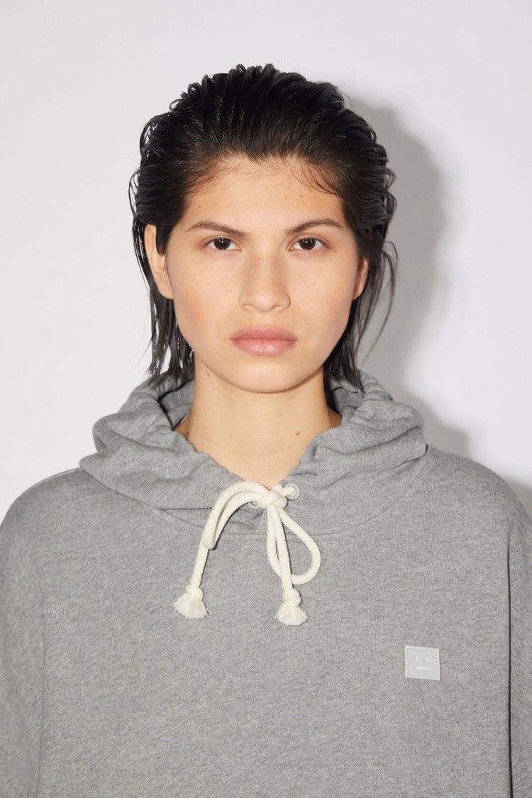 Light Grey Acne Studios Hooded Women's Hoodie | JSTD-67938