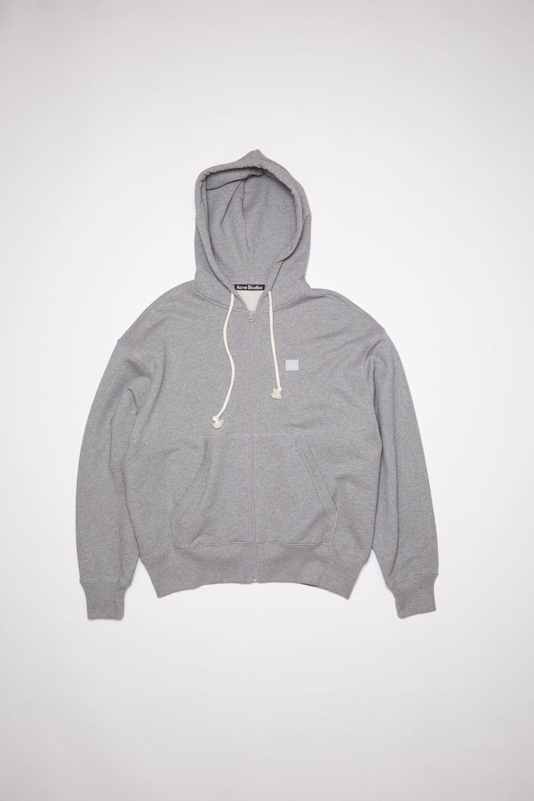 Light Grey Acne Studios Hooded Zippered Women's Hoodie | GUML-27418