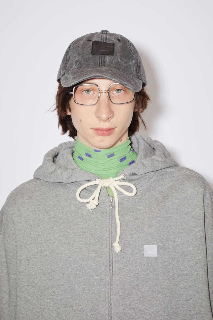 Light Grey Acne Studios Hooded Zippered Men's Sweatshirts | IELV-61470