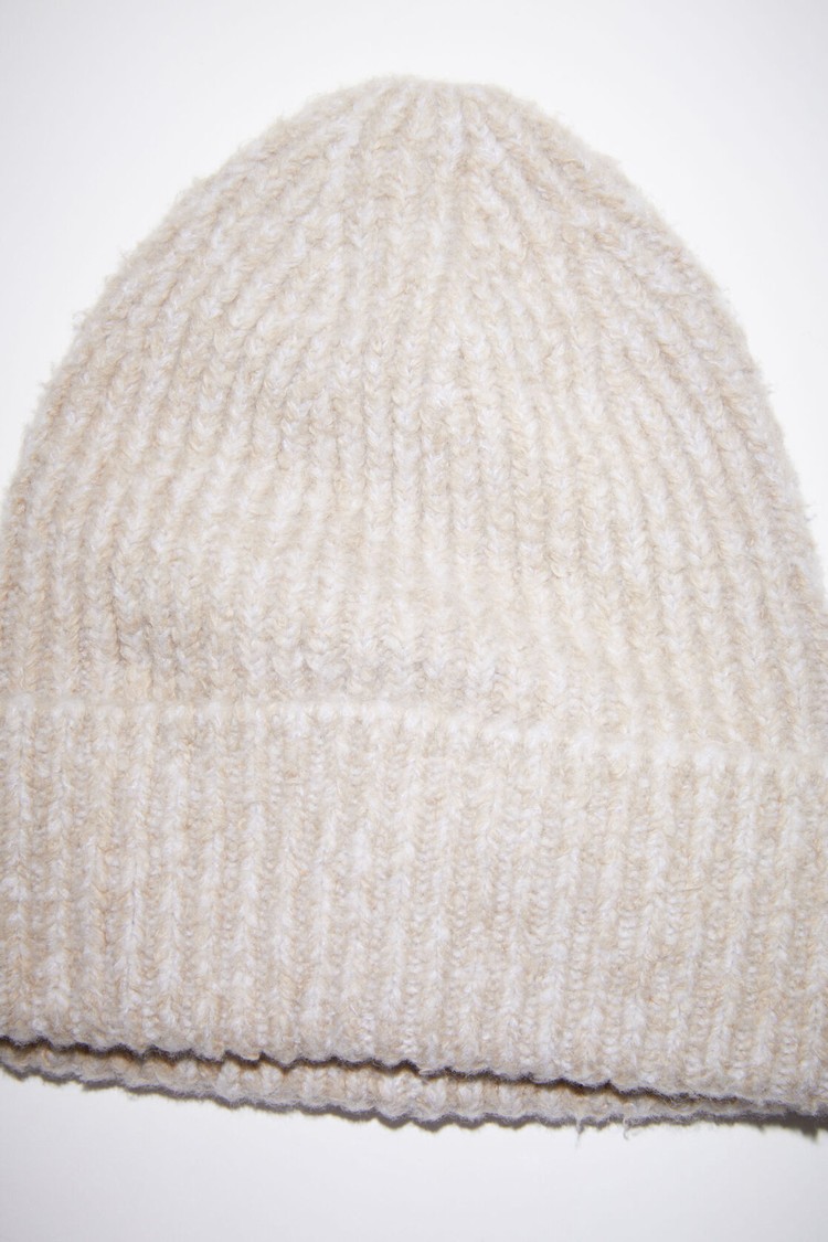 Light Grey / Brown Acne Studios Wool Blend Beanie | IGZL-01759