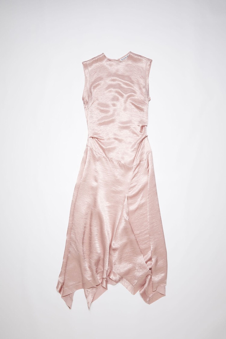 Light Pink Acne Studios Satin Women's Dress | OWIL-08276