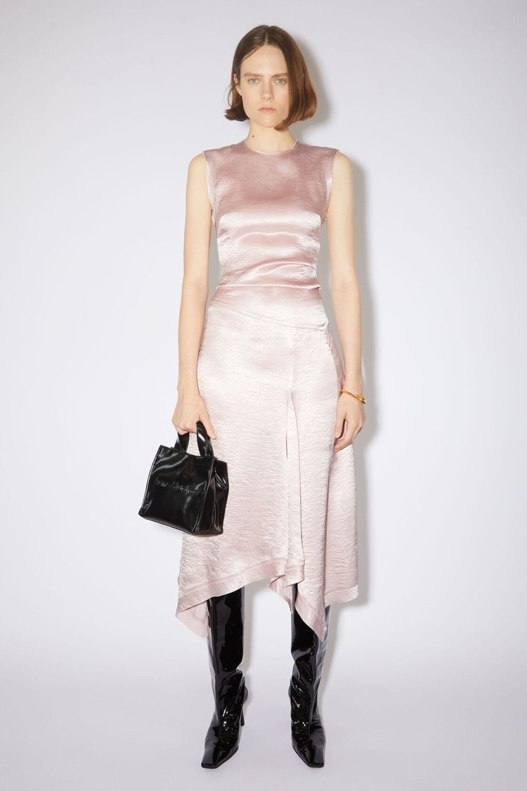 Light Pink Acne Studios Satin Women\'s Dress | OWIL-08276