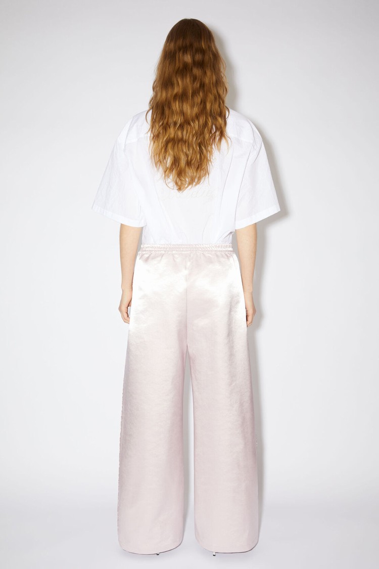 Light Pink Acne Studios Satin Women's Trousers | KNHE-17462