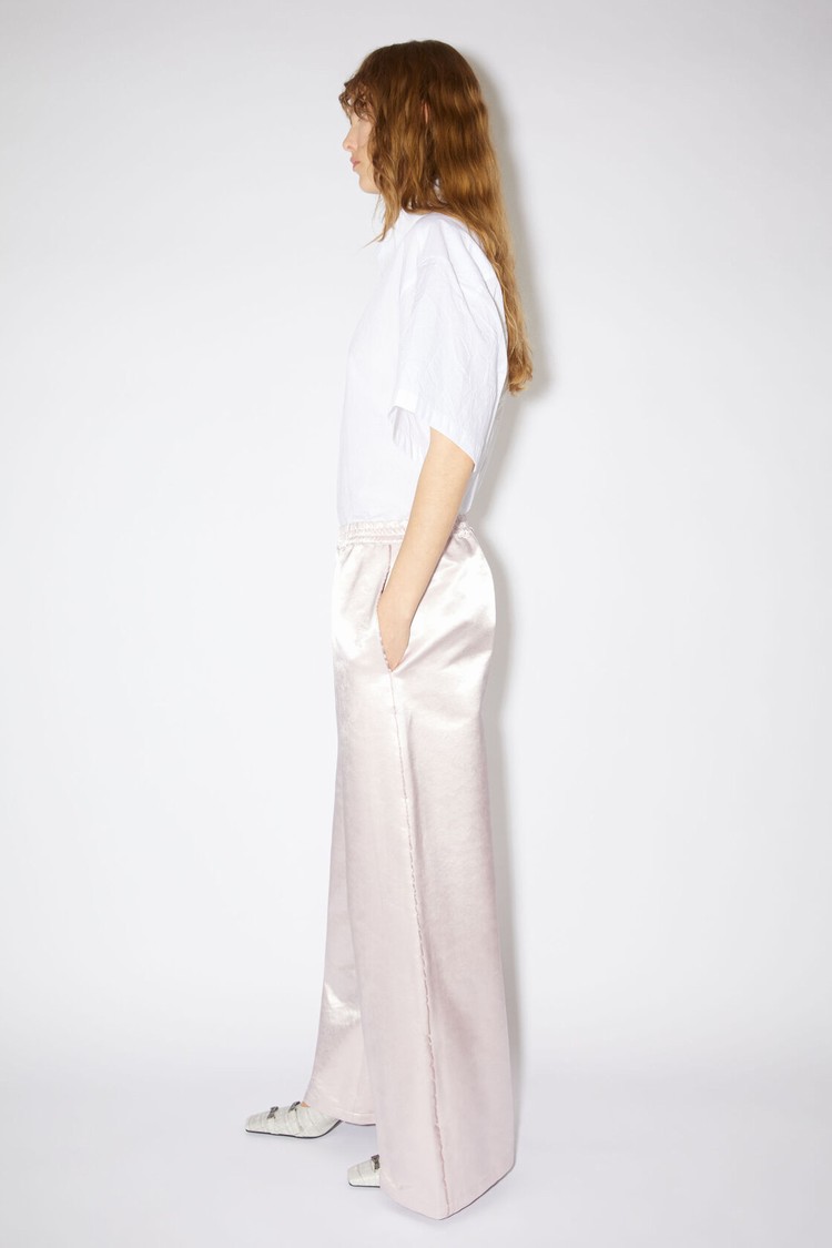 Light Pink Acne Studios Satin Women's Trousers | KNHE-17462