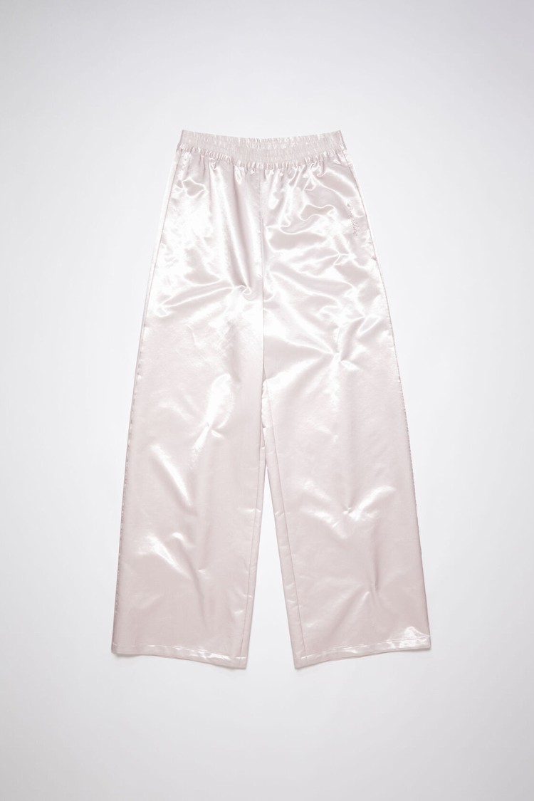 Light Pink Acne Studios Satin Women's Trousers | KNHE-17462