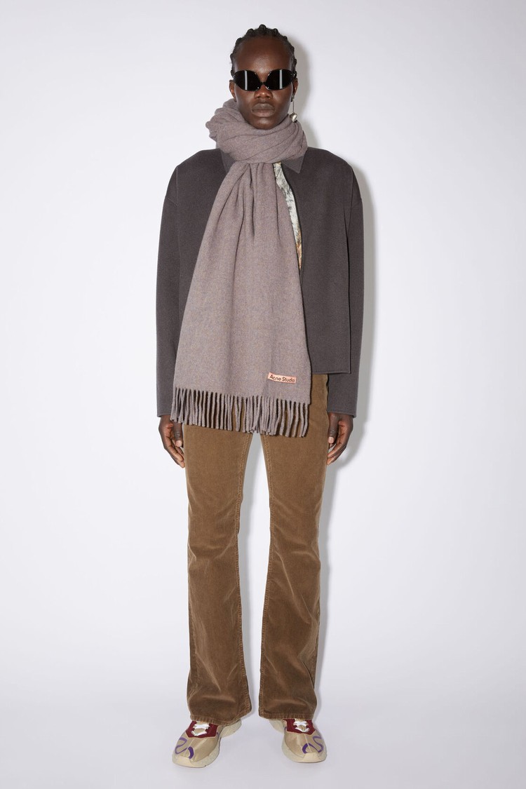 Light Purple Acne Studios Fringe Wool - Oversized Scarf | RPQE-94520