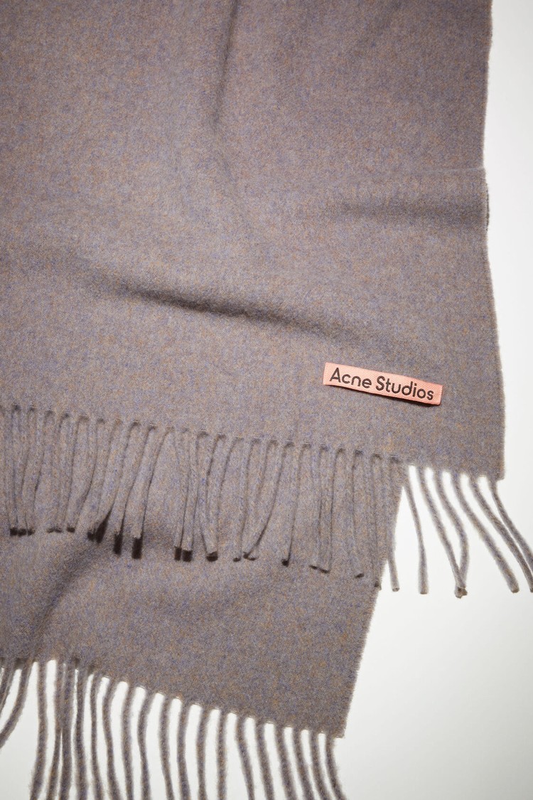 Light Purple Acne Studios Fringe Wool - Oversized Scarf | RPQE-94520