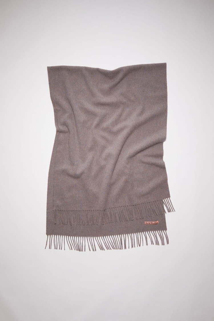 Light Purple Acne Studios Fringe Wool - Oversized Scarf | RPQE-94520