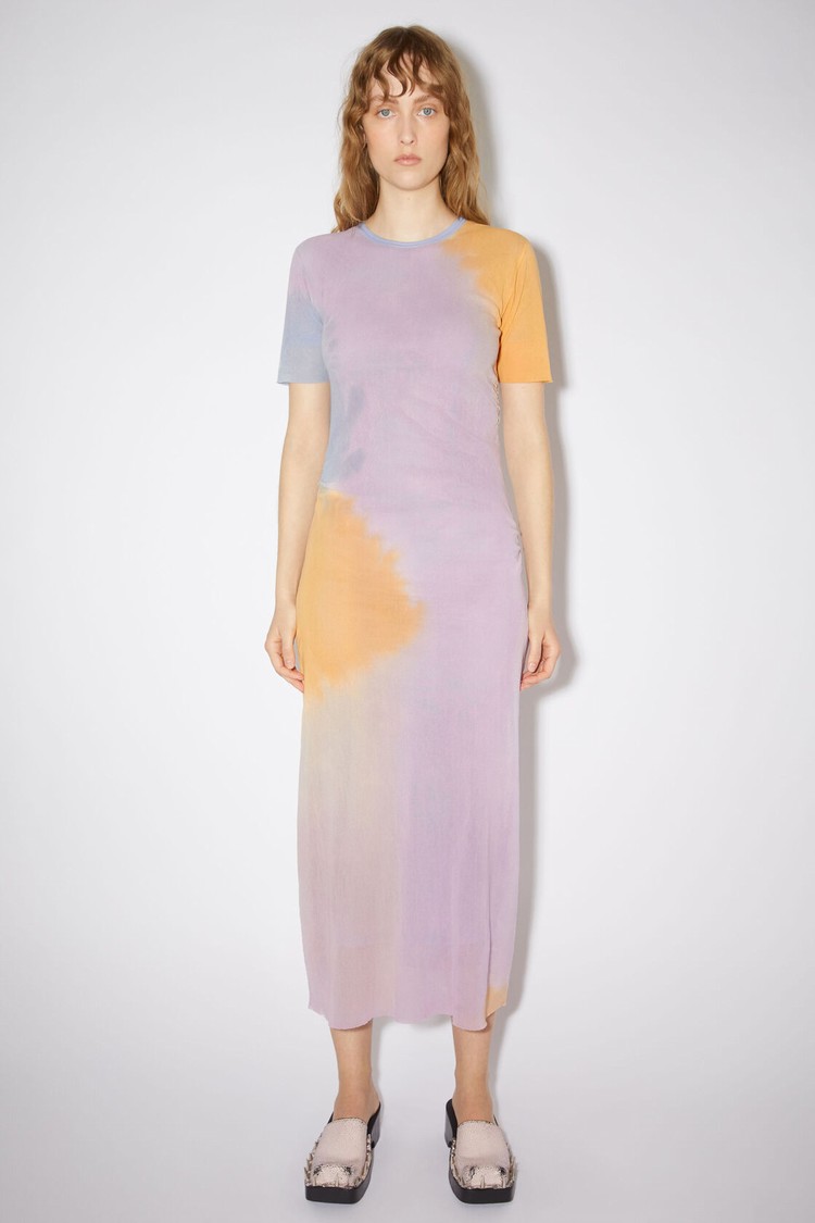 Light Purple / Light Yellow Acne Studios Tulle Women\'s Dress | UPYI-92107