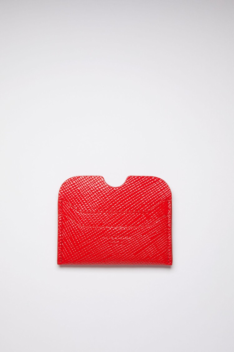 Light Red Acne Studios Card Holder Card Case | OZXB-85624