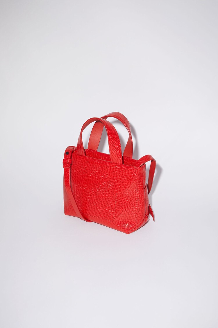 Light Red Acne Studios Musubi Micro Tote Bag | ZRAH-75102