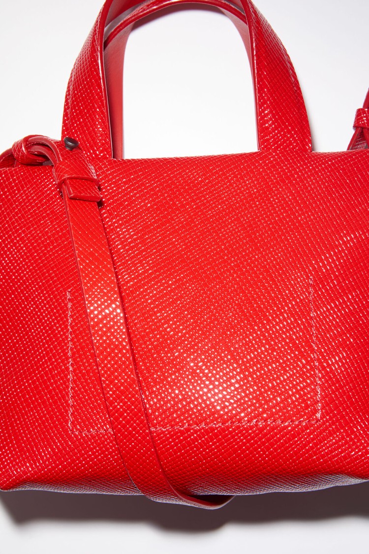 Light Red Acne Studios Musubi Micro Tote Bag | ZRAH-75102