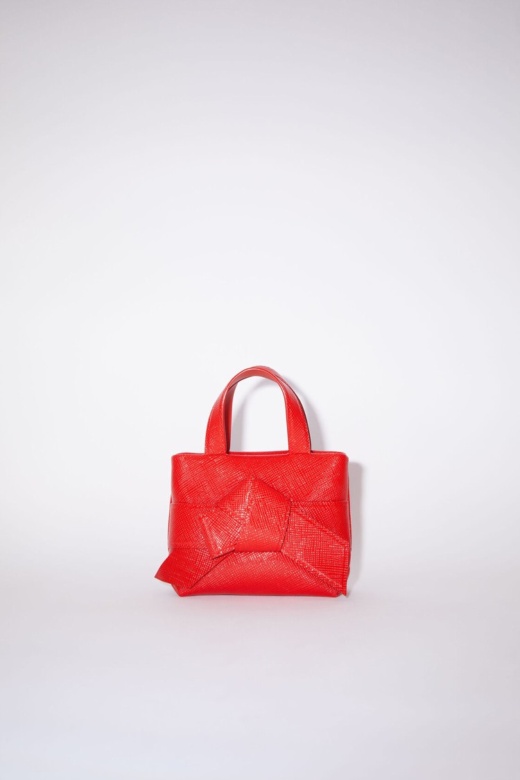 Light Red Acne Studios Musubi Micro Tote Bag | ZRAH-75102