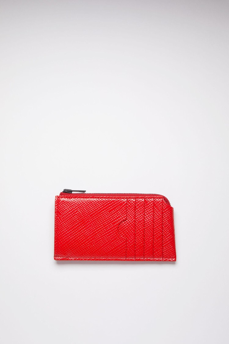 Light Red Acne Studios Zippered Wallet | FMEB-32815