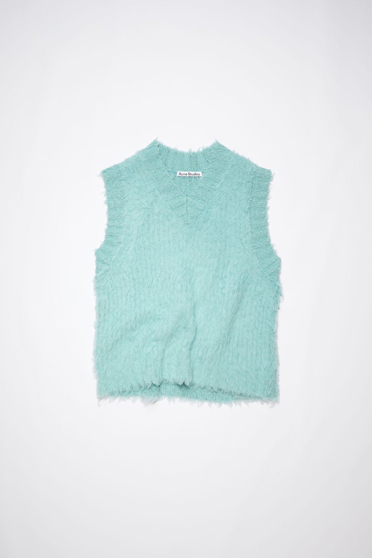 Light Turquoise / Blue Acne Studios Fluffy Merino Women's Knitwear | RGNA-76029