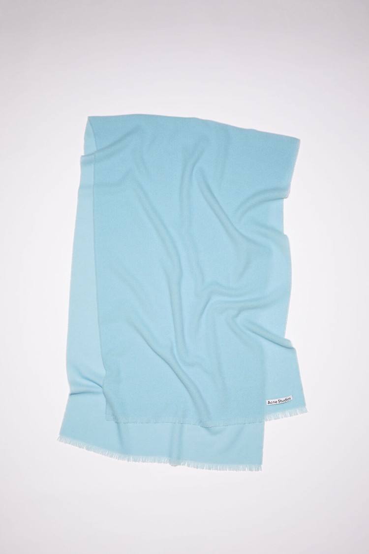 Light Turquoise / Blue Acne Studios Light Wool - Oversized Scarf | MAPS-25601