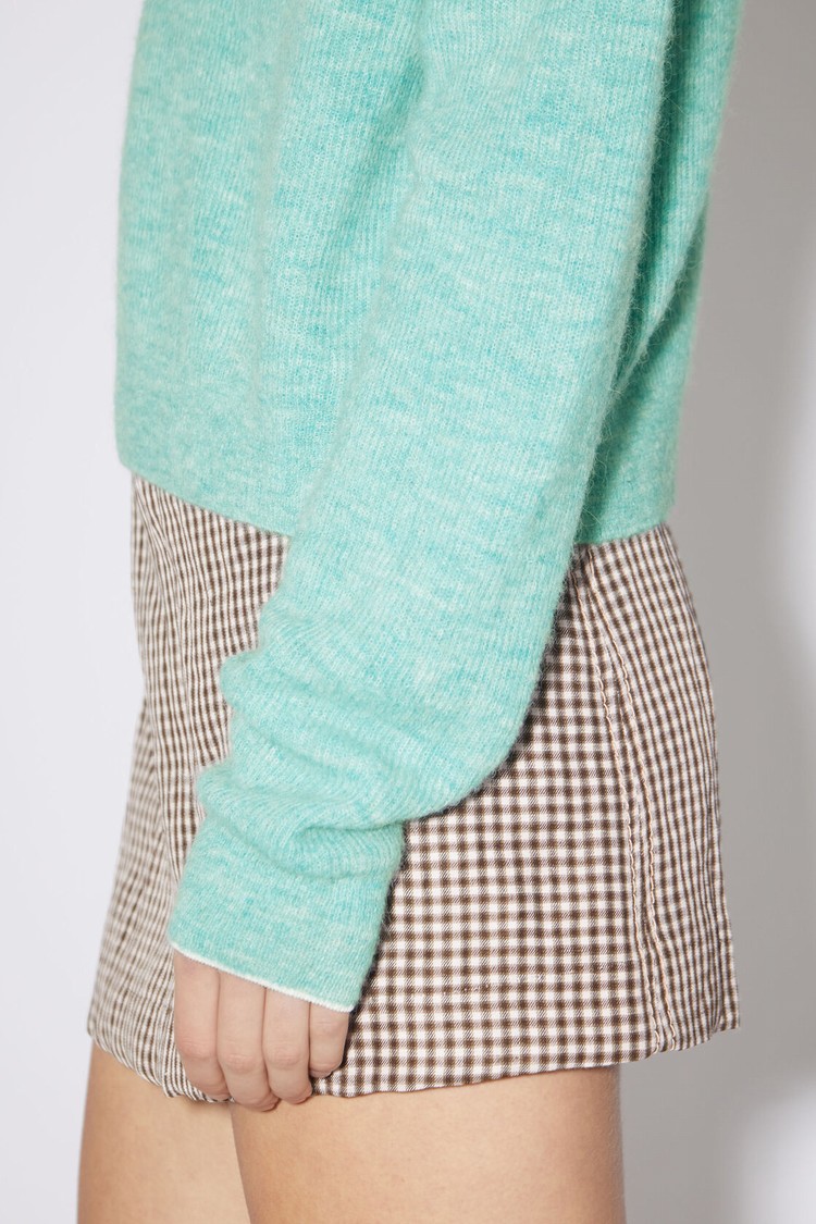 Light Turquoise / Blue Acne Studios Polo Knit Women's Knitwear | PSDN-54396