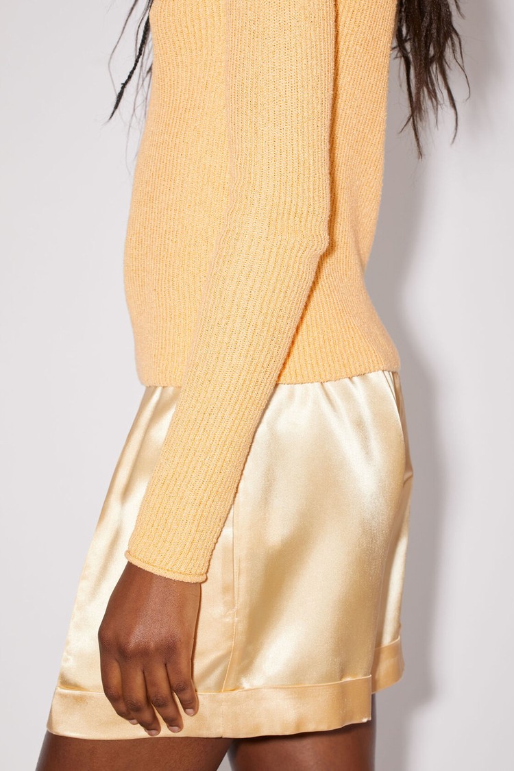 Light Yellow Acne Studios Knit Jumper Women's Knitwear | DYQM-59234