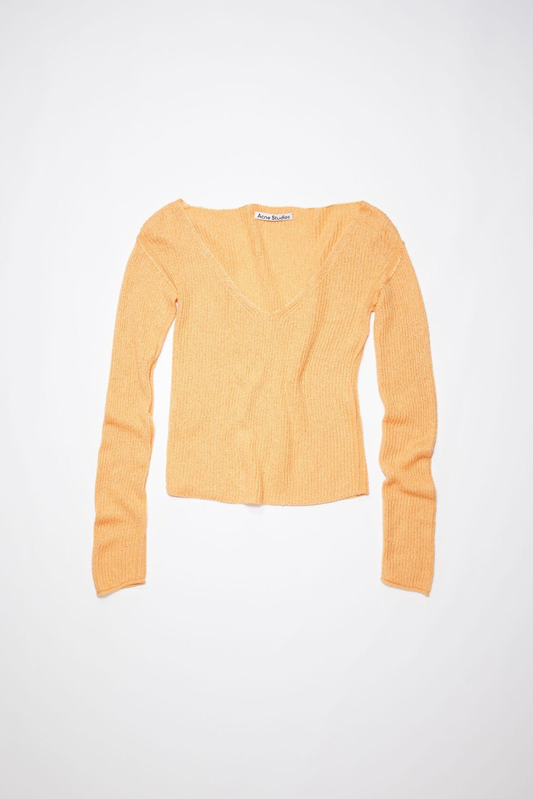 Light Yellow Acne Studios Knit Jumper Women's Knitwear | DYQM-59234