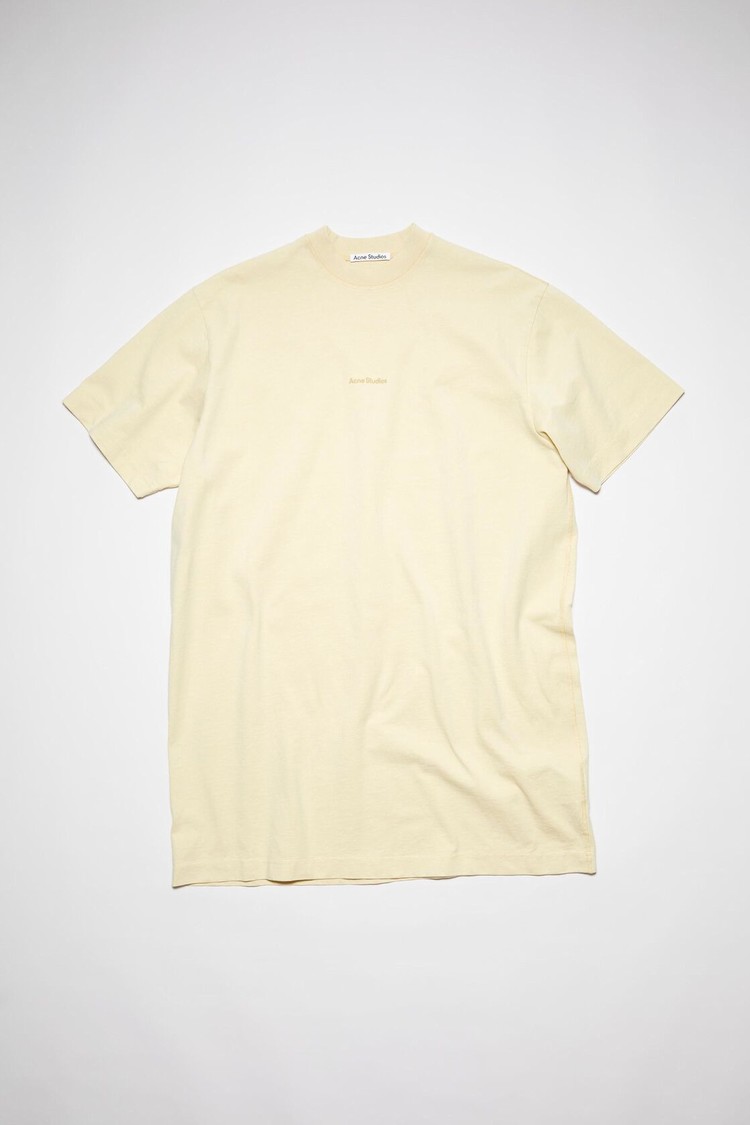 Light Yellow Acne Studios Logo Women's Dress | UGOK-68259