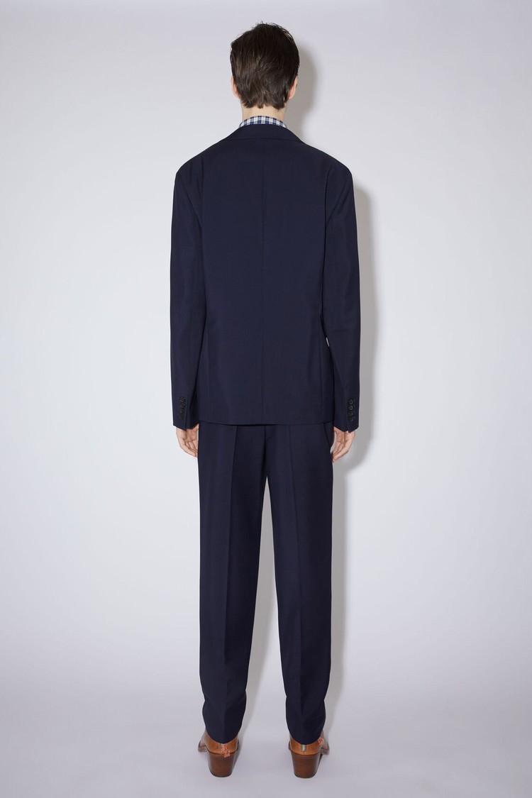 Navy Acne Studios Single-breasted Men's Jackets | MPUS-42685