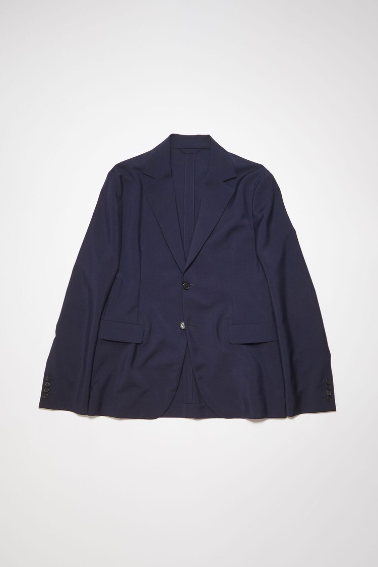 Navy Acne Studios Single-breasted Men's Jackets | MPUS-42685