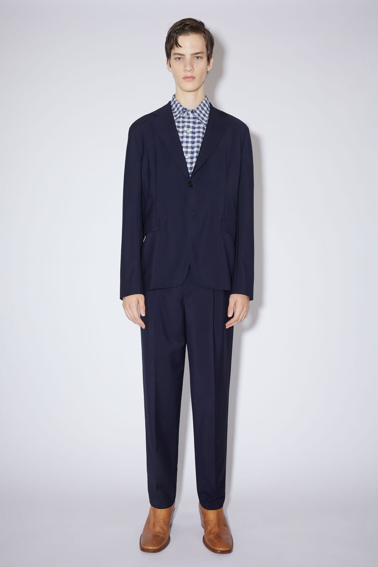 Navy Acne Studios Single-breasted Men\'s Suits | OWLY-08341