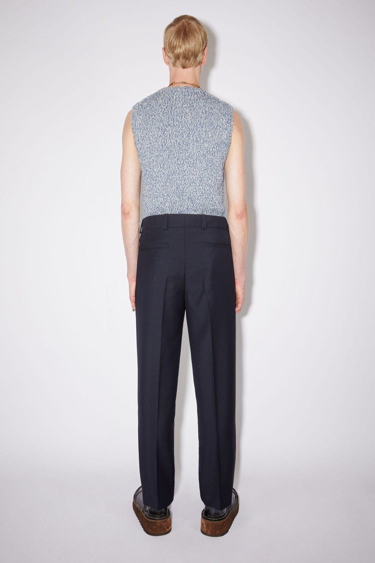 Navy Acne Studios Tailored Men's Trousers | OGHD-14863