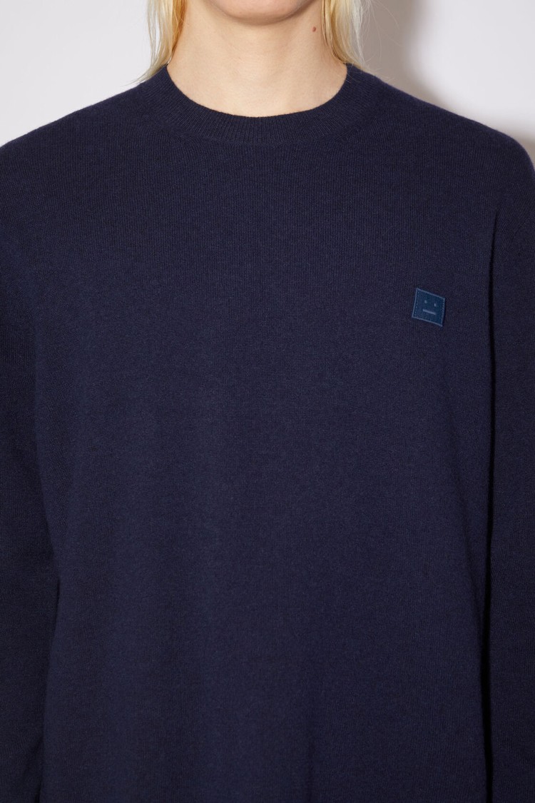 Navy Acne Studios Wool Crew Neck Men's Knitwear | UDGS-57930