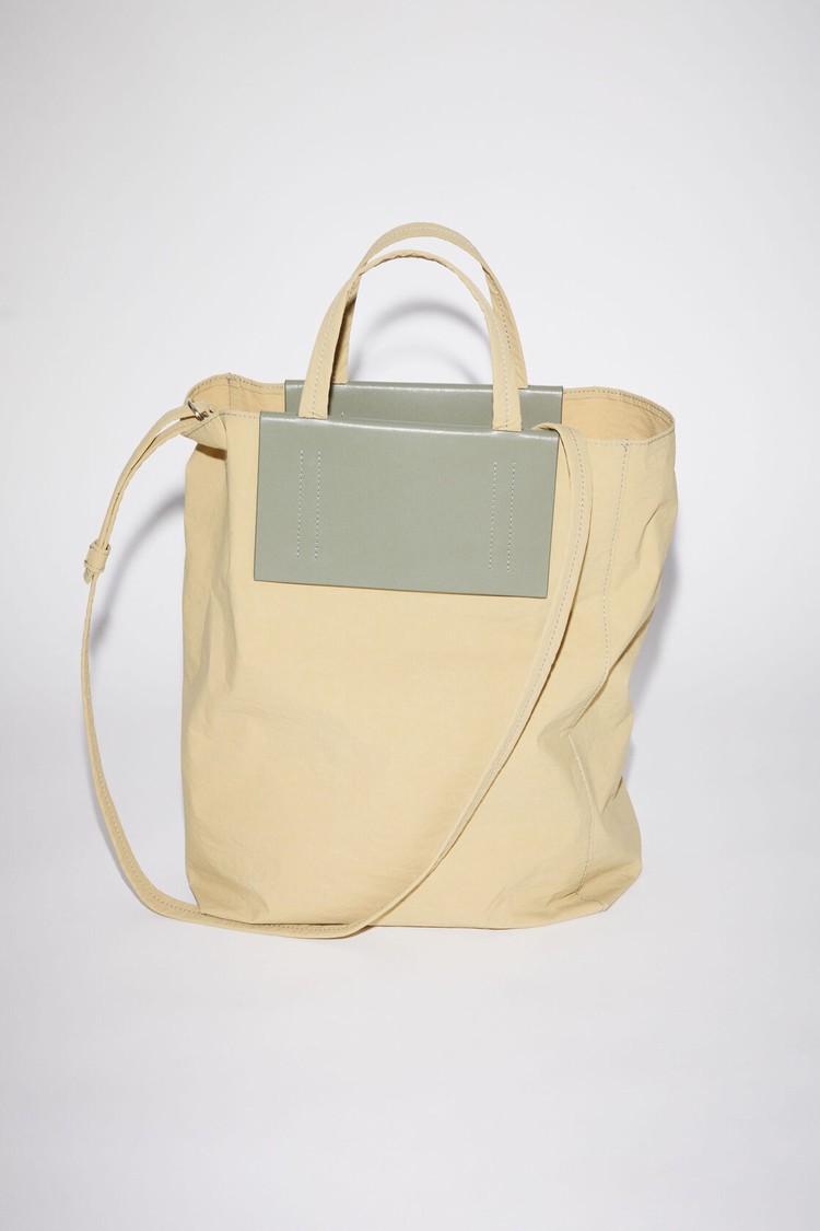 Olive / Green / Green Acne Studios Papery Recycled Nylon Tote Bag | XTWS-10782