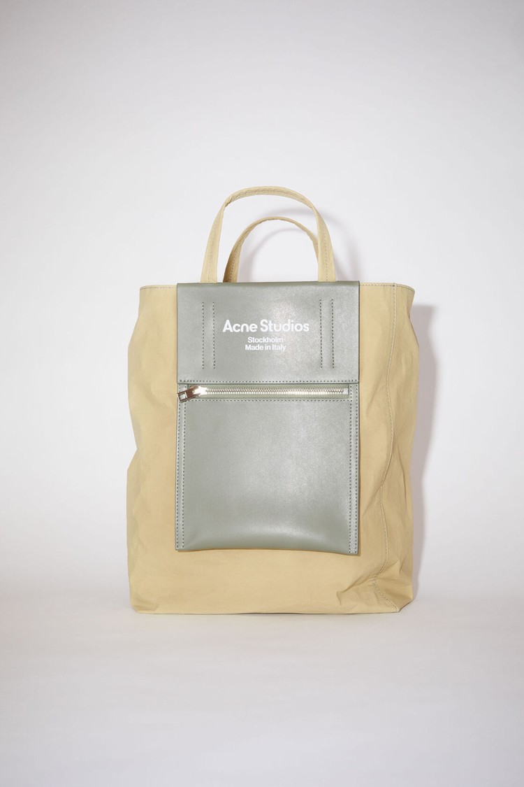 Olive / Green / Green Acne Studios Papery Recycled Nylon Tote Bag | XTWS-10782