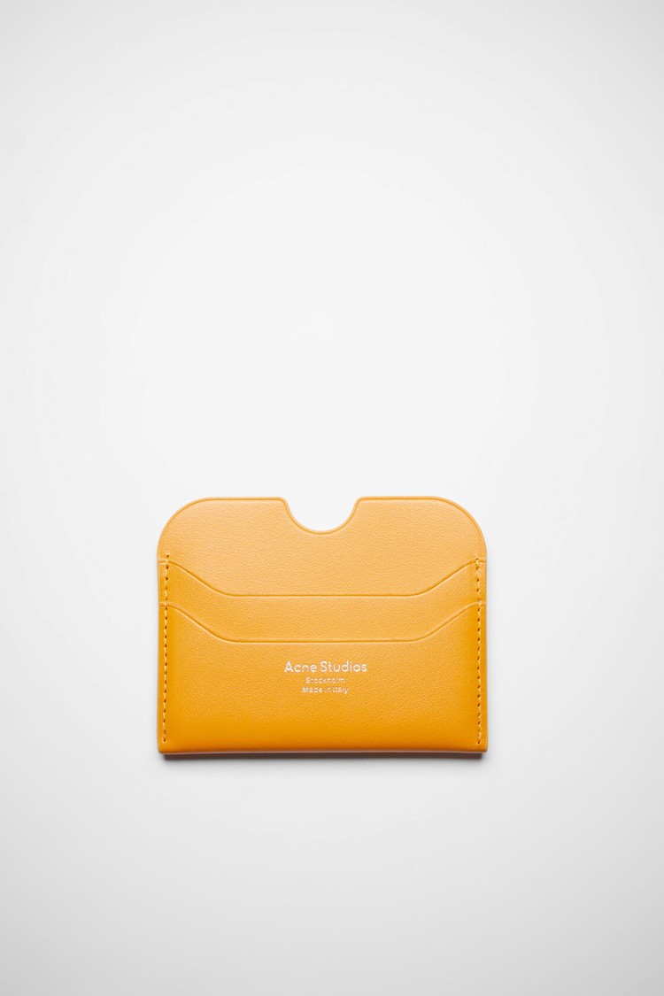 Orange Acne Studios Card Holder Card Case | AQGH-16035