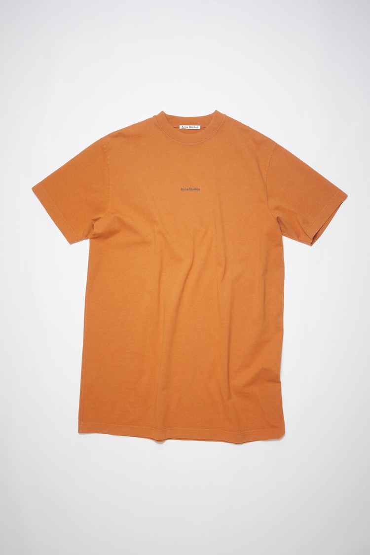 Orange Acne Studios Logo Women's Dress | FUOJ-71948