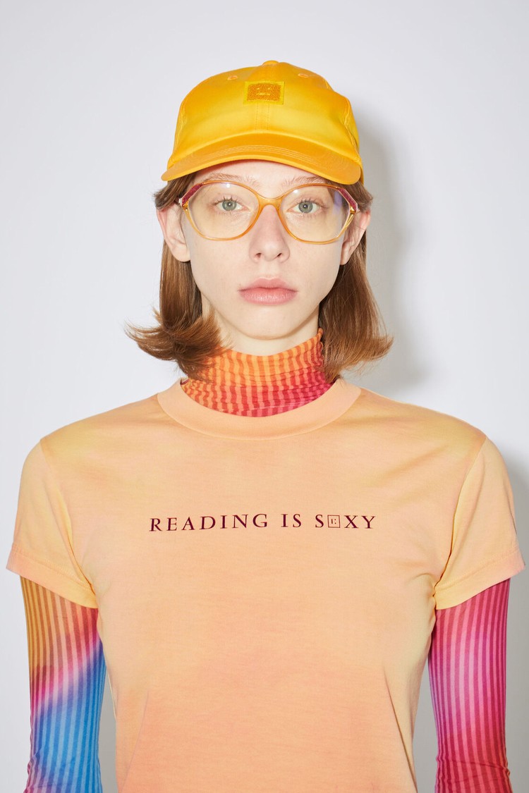 Orange / Yellow Acne Studios Heat Reactive Women's T Shirts | ALHM-50296