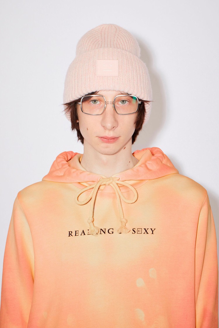 Orange / Yellow Acne Studios Heat Reactive Hooded Men's Hoodie | IJVW-81295