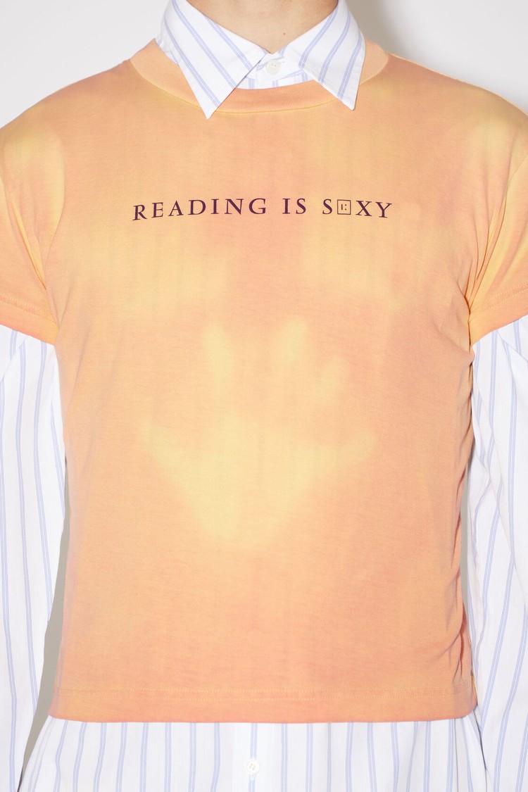 Orange / Yellow Acne Studios Heat Reactive Men's T Shirts | IKGC-12309